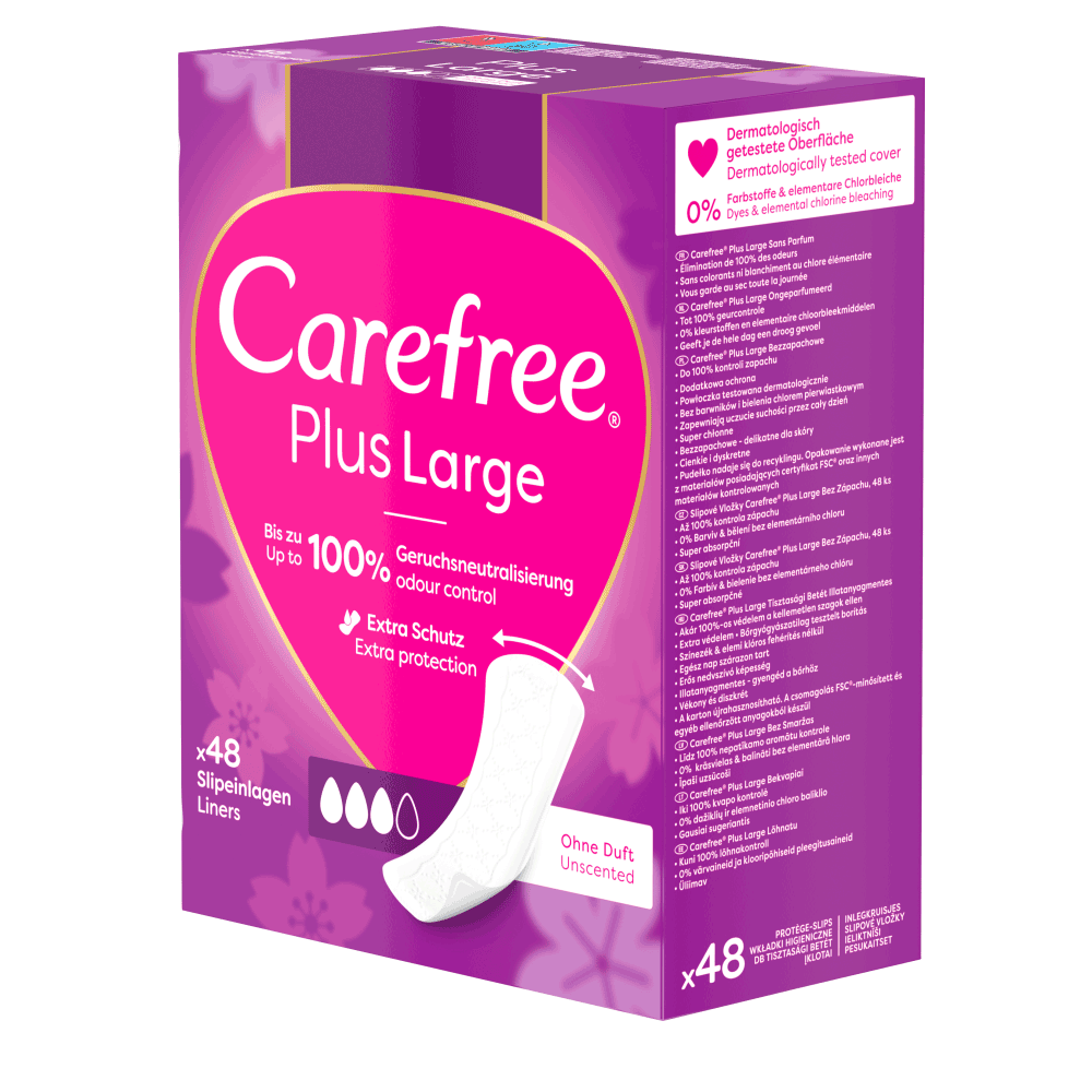 Bild: Carefree Plus Slipeinlagen Plus Large 