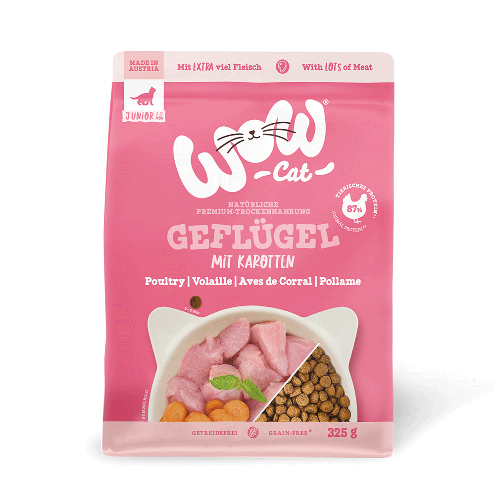 Bild: WOW Cat Natürliche Premium Trockennahrung Geflügel mit Karotten