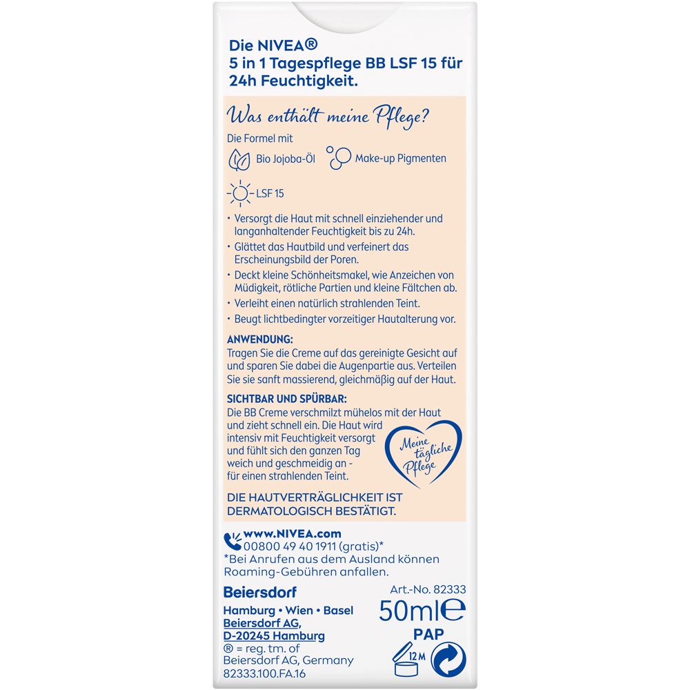 Bild: NIVEA 5in1 Tagespflege BB hell