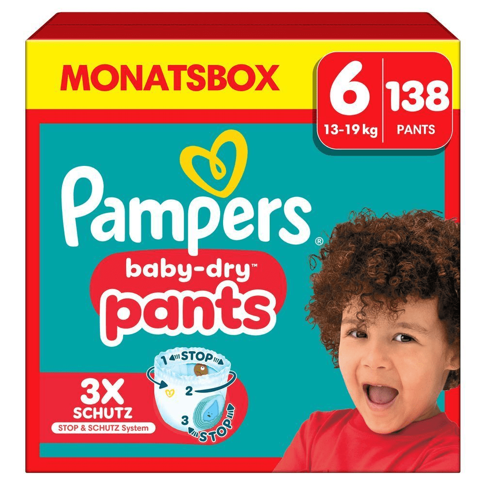 Bild: Pampers Baby-Dry Pants Größe 6, 14kg - 19kg
