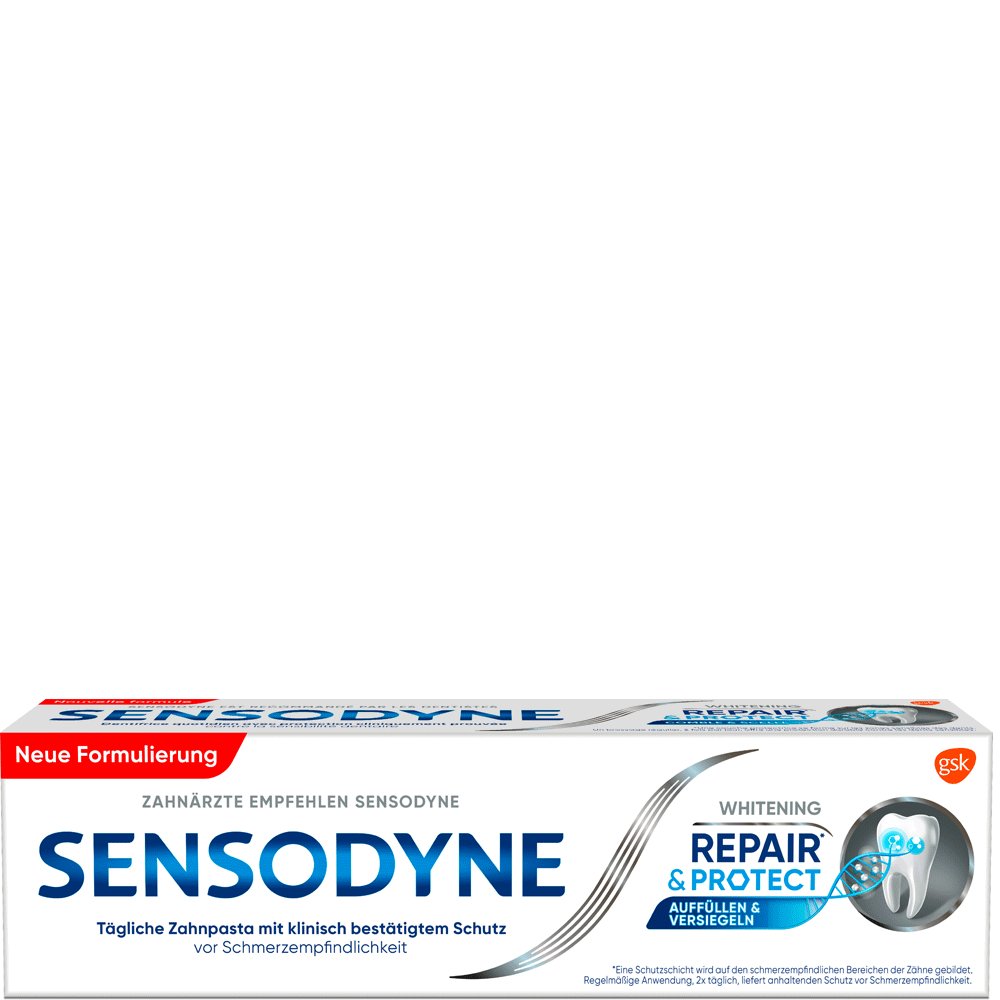 Bild: SENSODYNE Repair & Protect Whitening Zahncreme