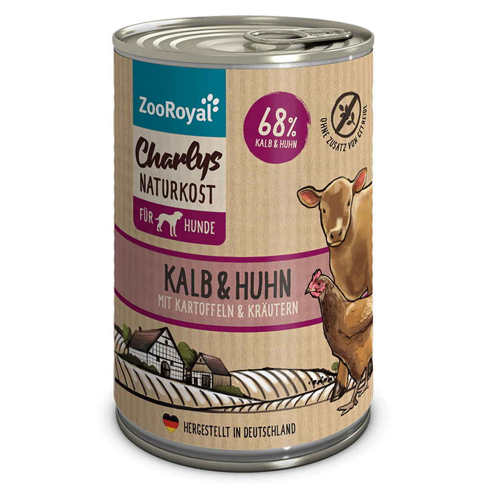 Bild: ZooRoyal Charlys Naturkost Kalb & Huhn Hundefutter