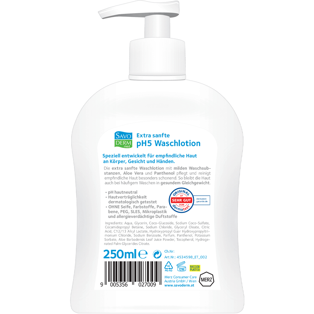 Bild: SAVODERM med Waschlotion pH5