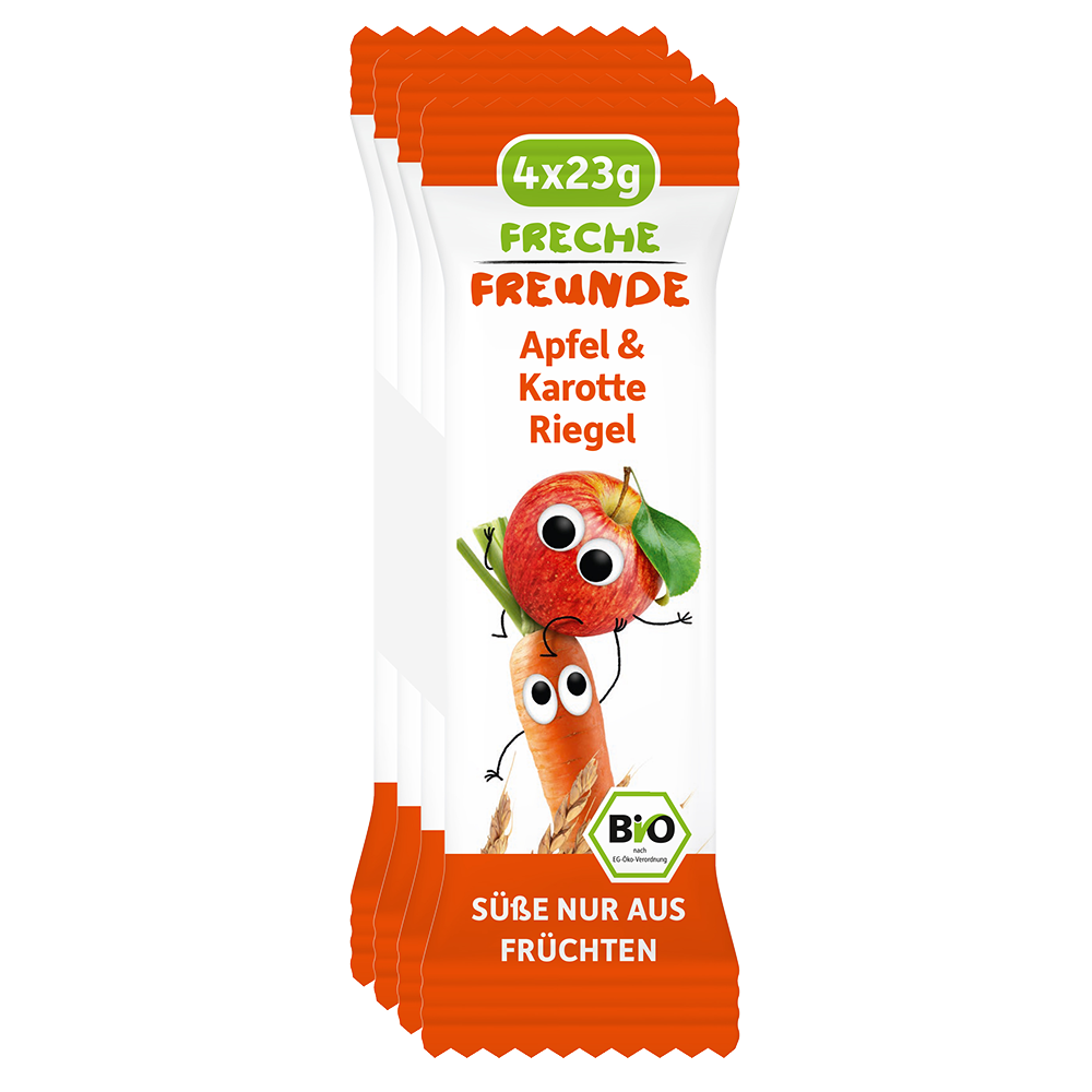 Bild: Freche Freunde Getreideriegel Apfel & Karotte