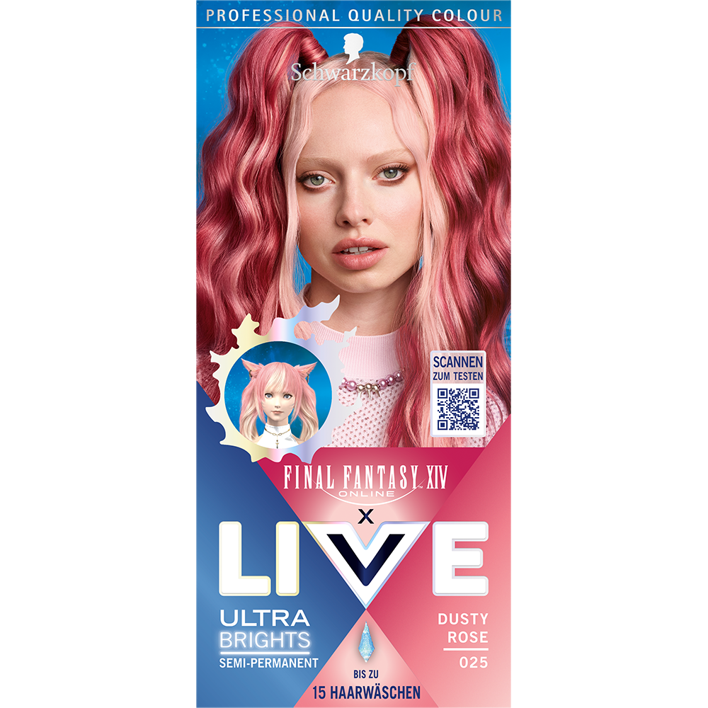 Bild: Schwarzkopf Live Ultra Brights or Pastel Haarfarbe Dusty Rose