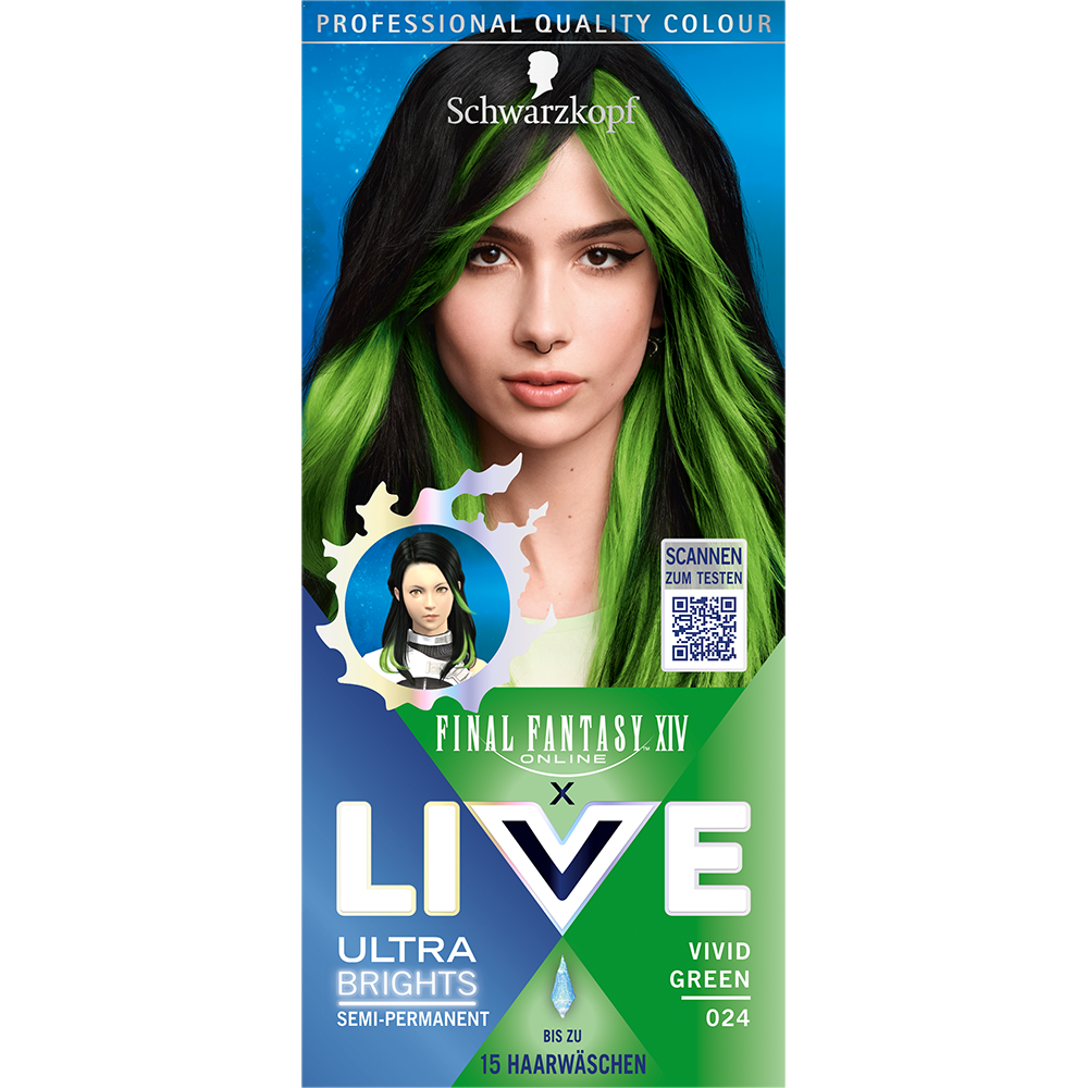 Bild: Schwarzkopf Live Ultra Brights or Pastel Haarfarbe Vivid Green