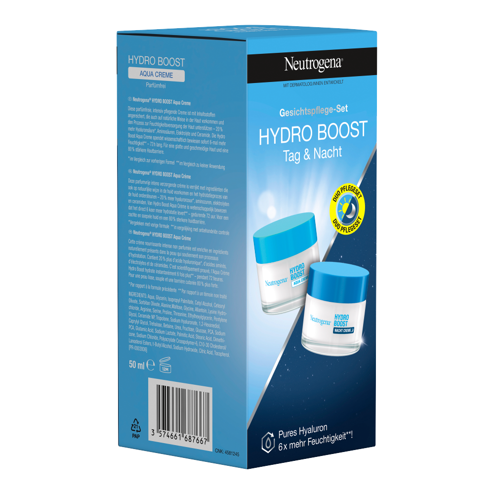 Bild: Neutrogena Hydro Boost Gesichtspflegeset Tag&Nacht