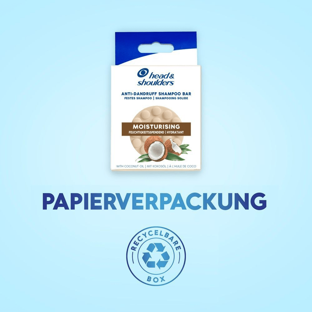 Bild: head & shoulders Feuchtigkeitsspendend Festes Anti-Schuppen Shampoo mit Kokosöl