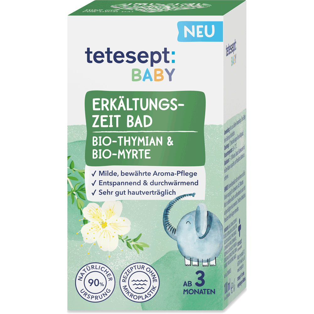 Bild: tetesept: Baby Erkältungszeit Bad