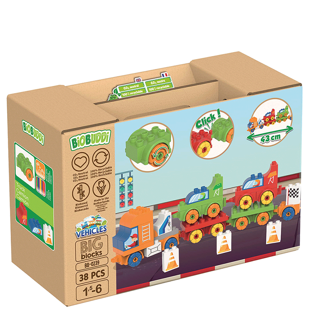 Bild: BiOBUDDi Abschleppwagen mit Rennauto