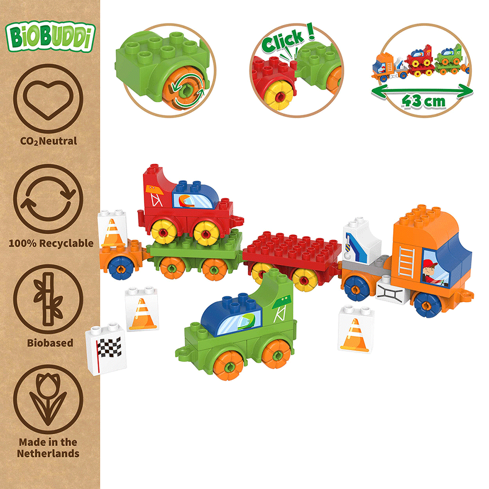 Bild: BiOBUDDi Abschleppwagen mit Rennauto