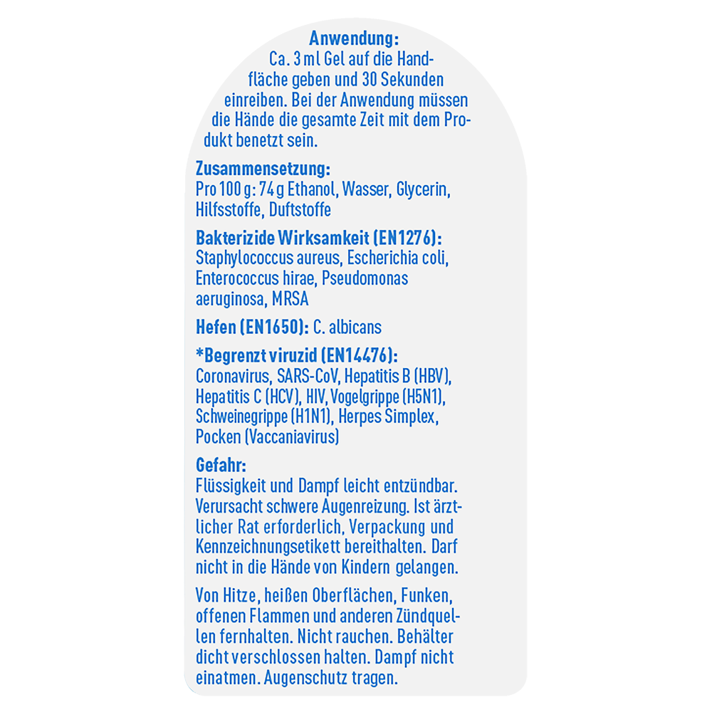 Bild: SOS Desinfektionsgel 