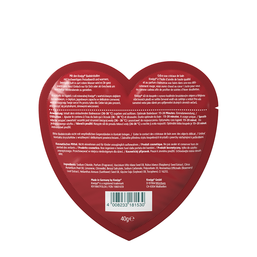 Bild: Kneipp Badekristalle Sachet Herz