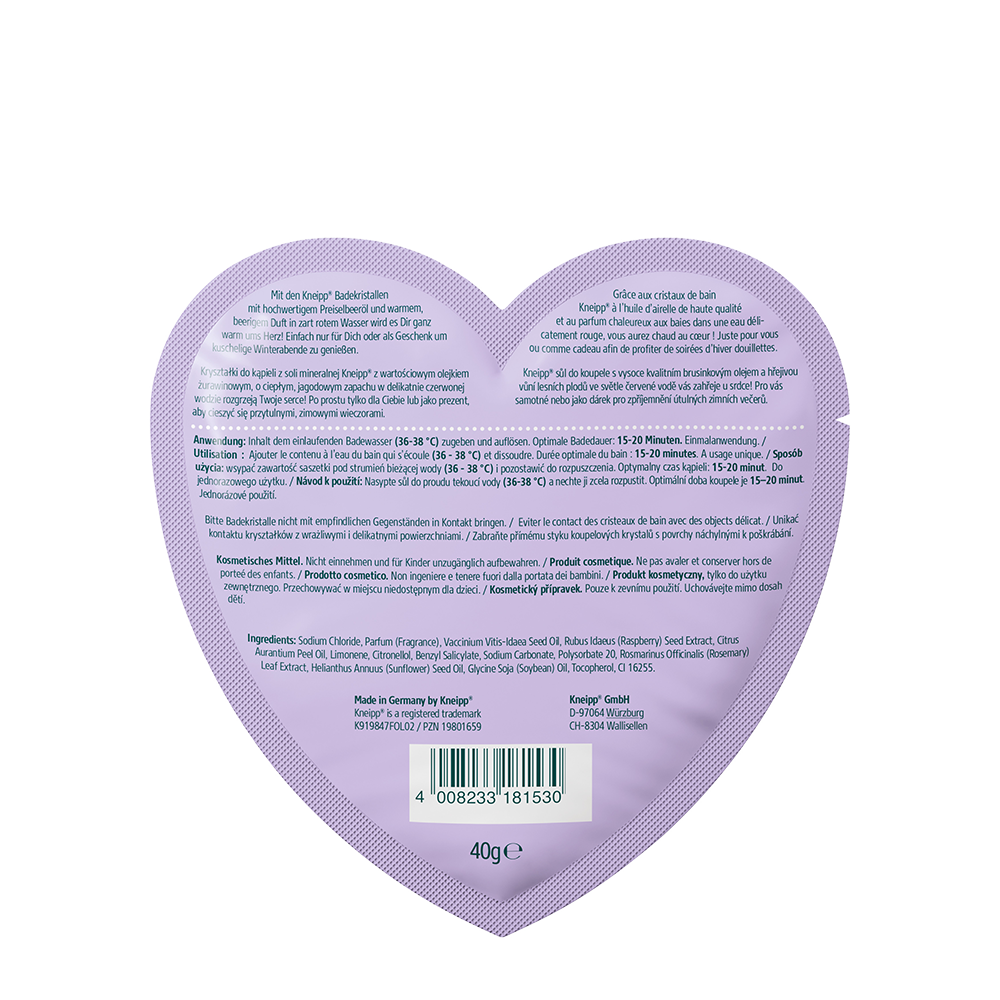 Bild: Kneipp Badekristalle Sachet Herz