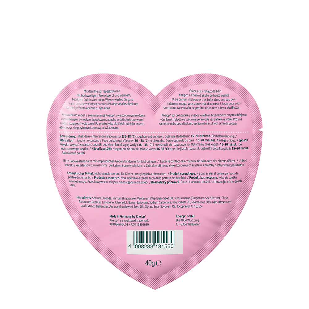 Bild: Kneipp Badekristalle Sachet Herz