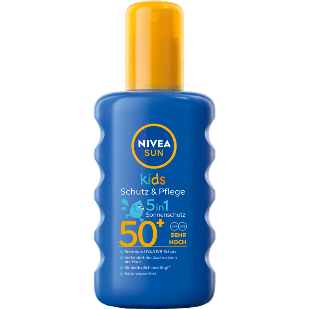 Bild: NIVEA Sun Pflegender Kinder Sonnenspray farbig LSF 50+