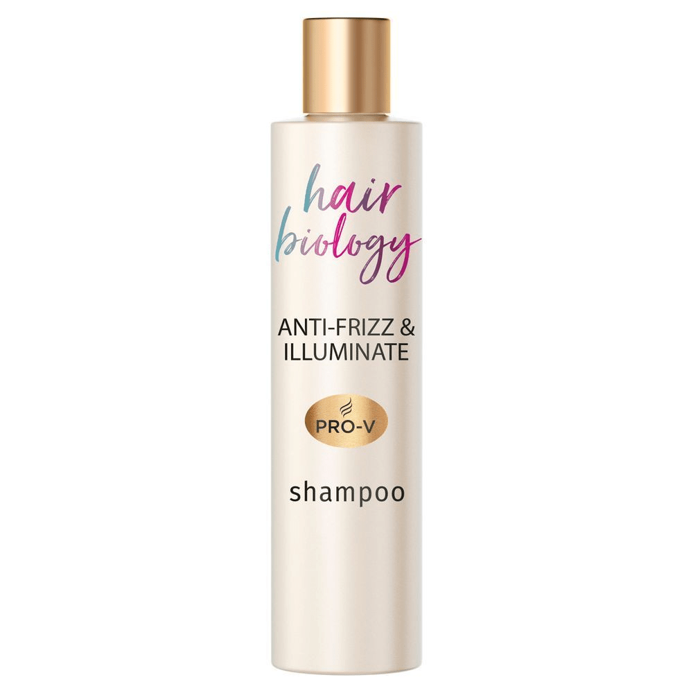Bild: hair biology Anti-Frizz & Illuminate Shampoo