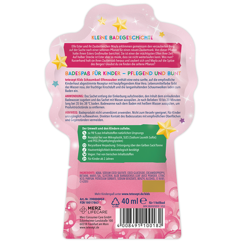Bild: tetesept: Kids Schaumbad Elfenzauber