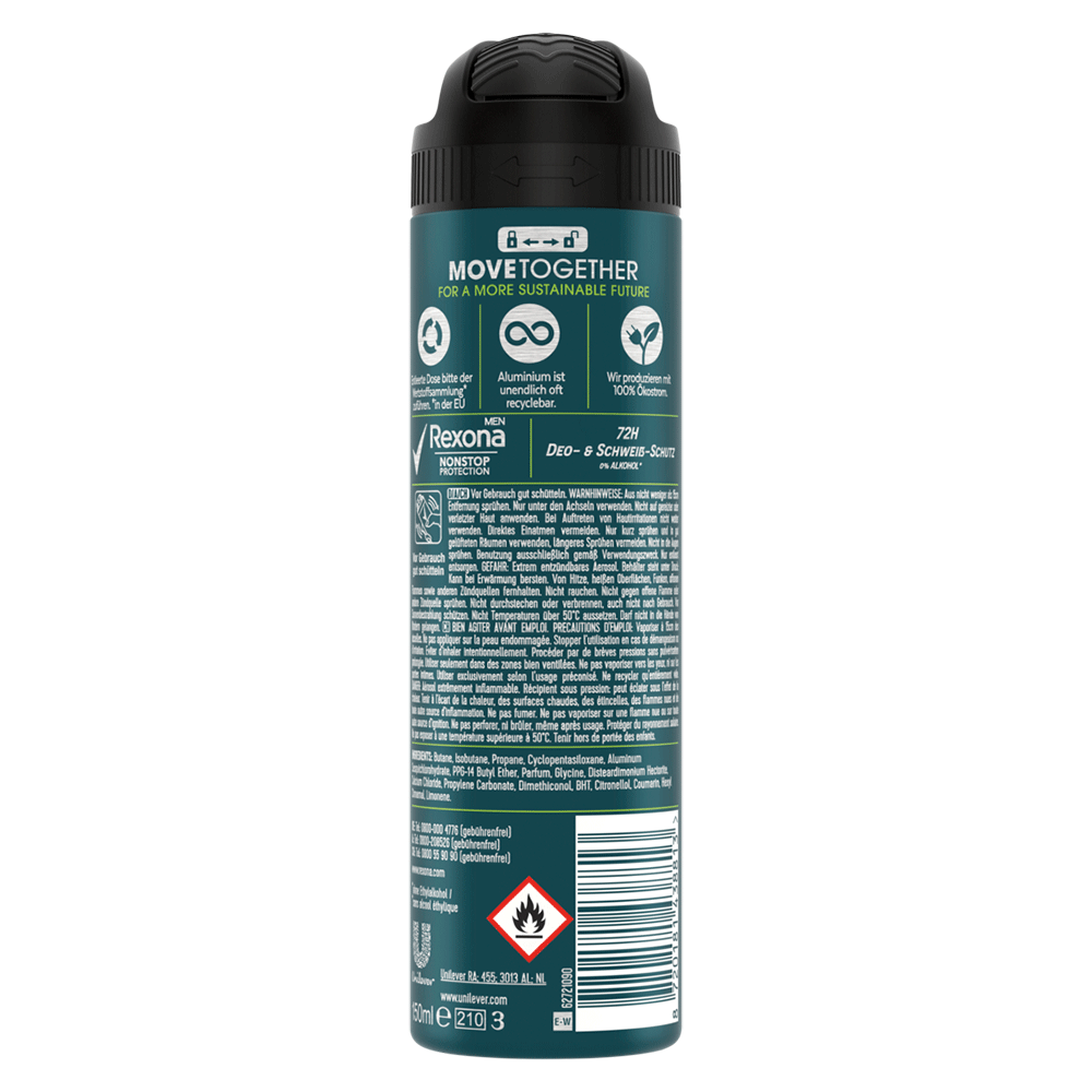 Bild: Rexona MEN Nonstop Protection Deo Spray Extreme Dry