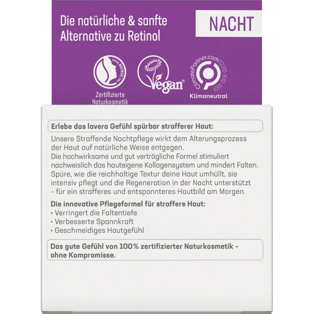 Bild: lavera Straffende Nachtpflege