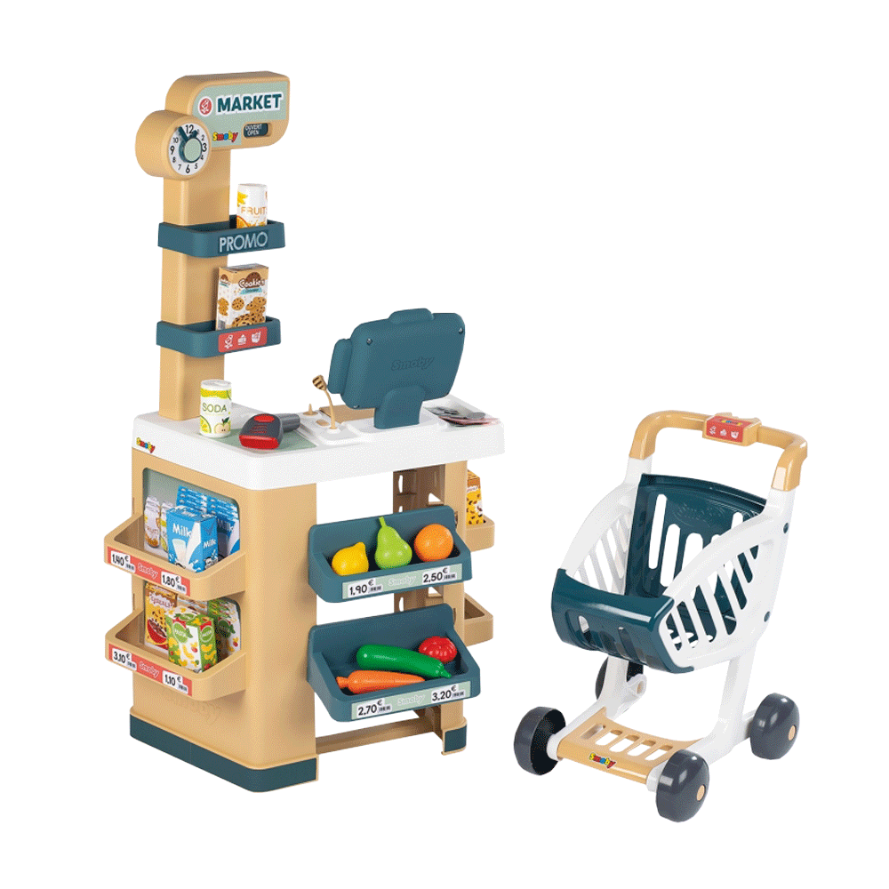 Bild: Smoby Supermarkt mit Einkaufswagen 