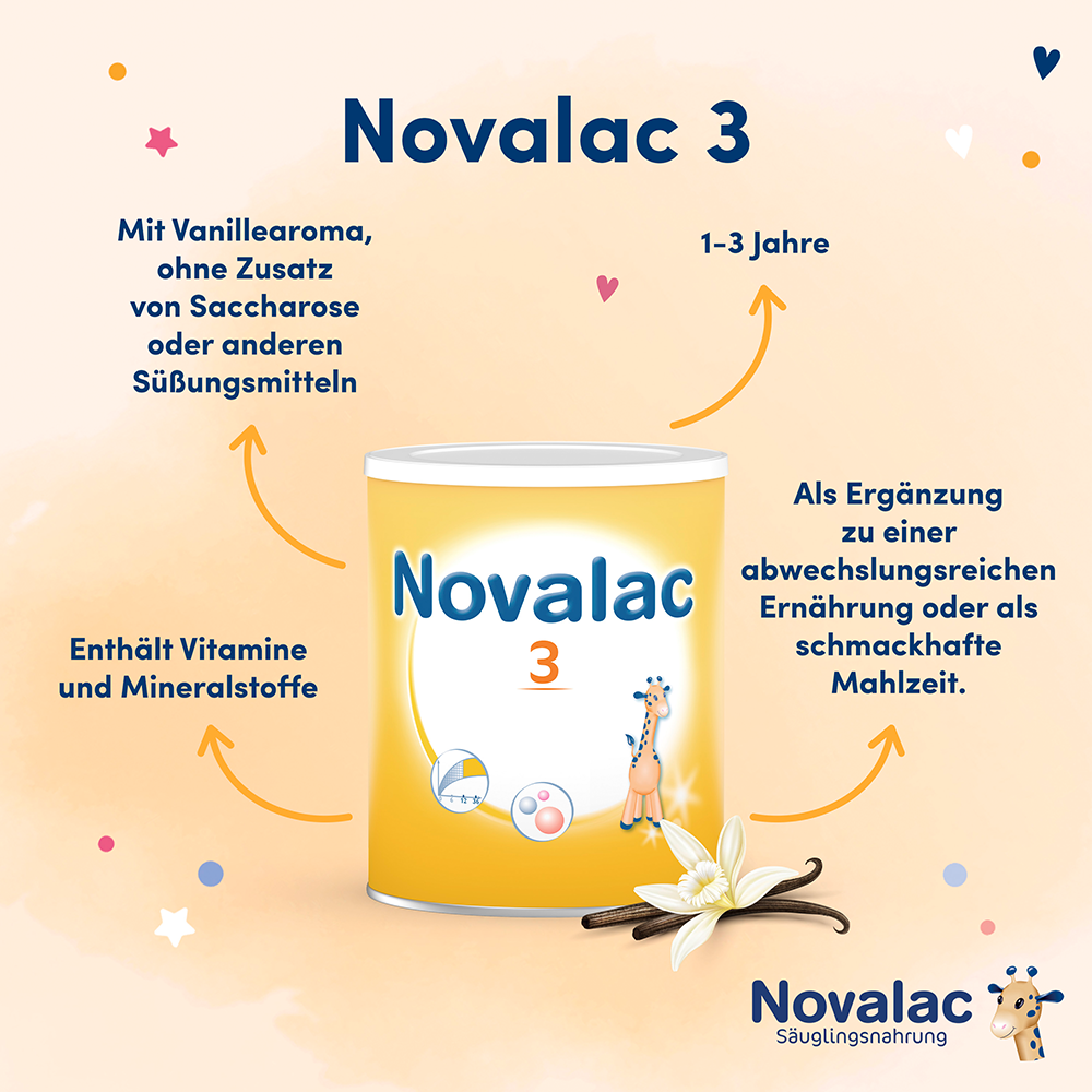 Bild: Novalac 3 Milchpulver für Kleinkinder 1-3 Jahre