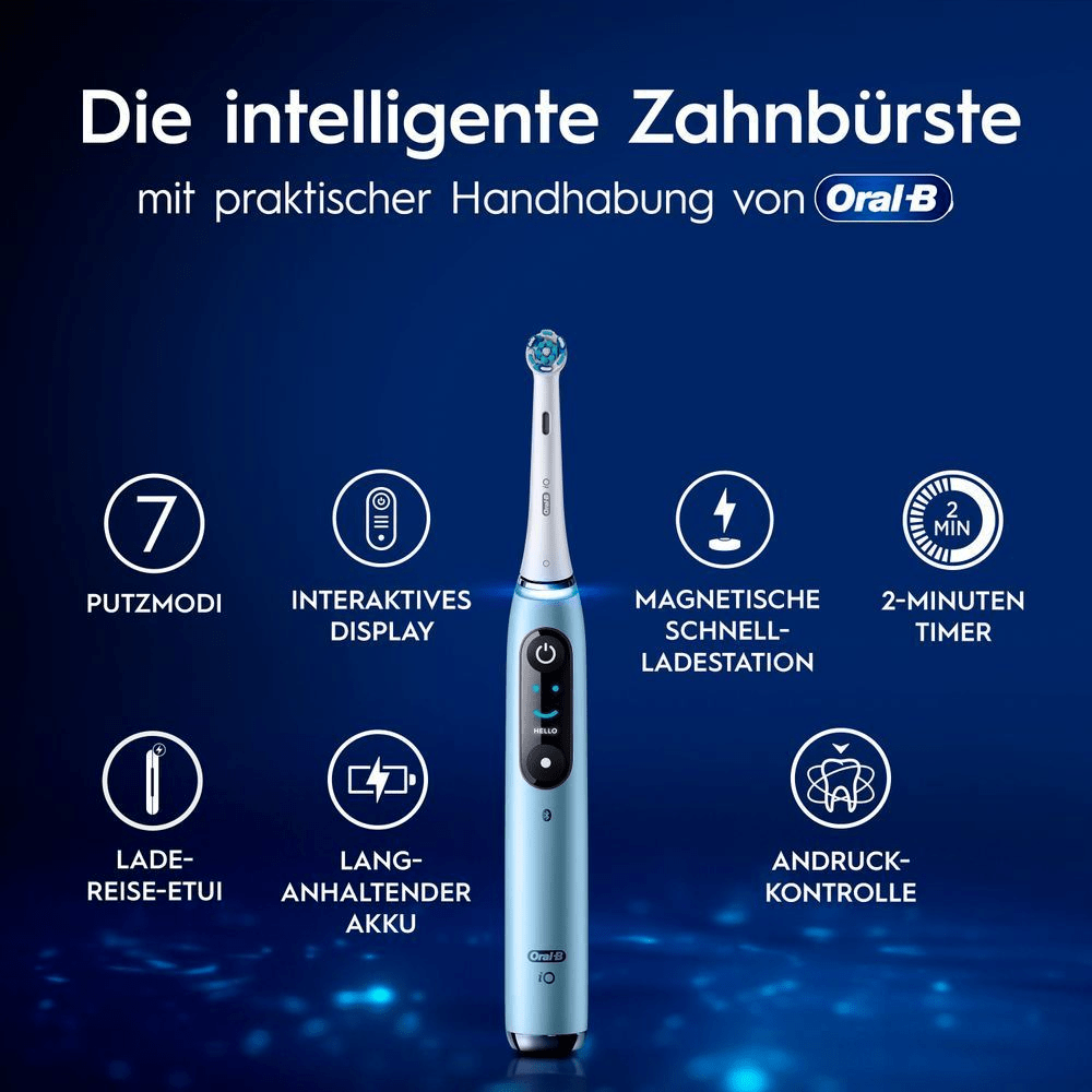 Bild: Oral-B iO Series 9 Elektrische Zahnbürste, Aqua Marine