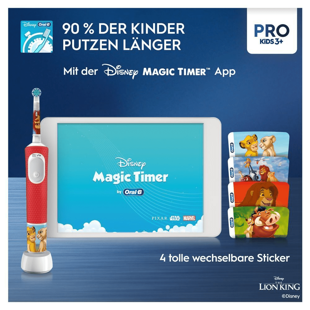 Bild: Oral-B Pro Kids The Lion King Elektrische Zahnbürste