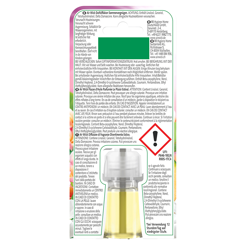 Bild: AIRWICK Duftölflakon Nachfüllung Sommervergnügen