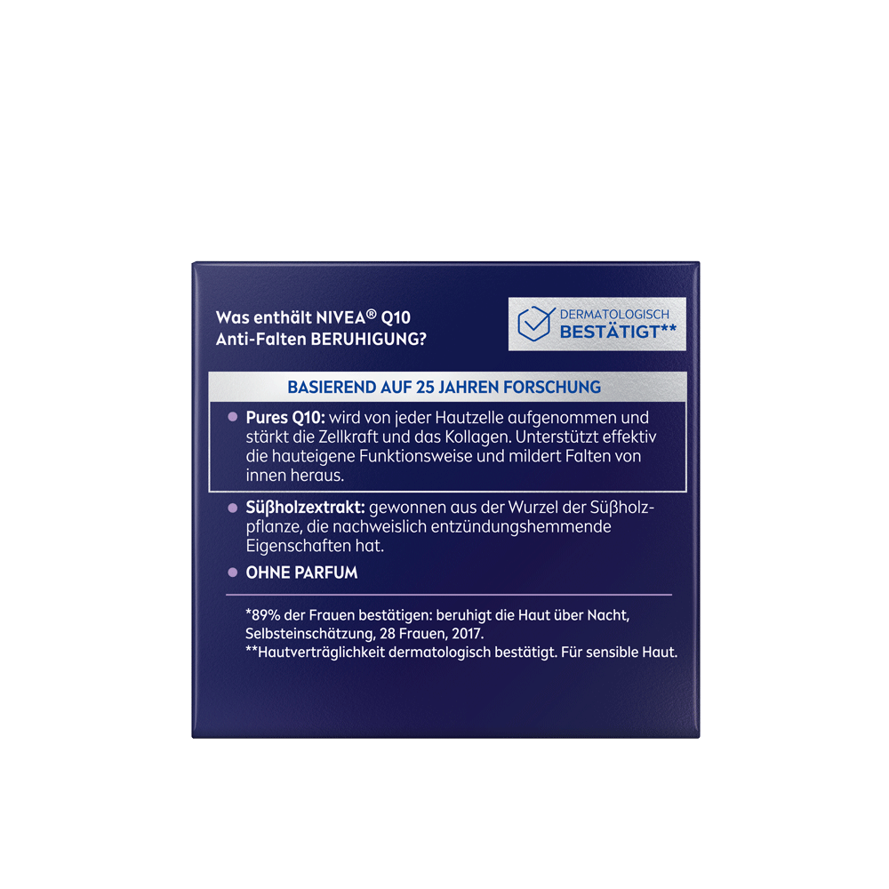 Bild: NIVEA Nachtpflege Q10 Anti-Falten Beruhigung