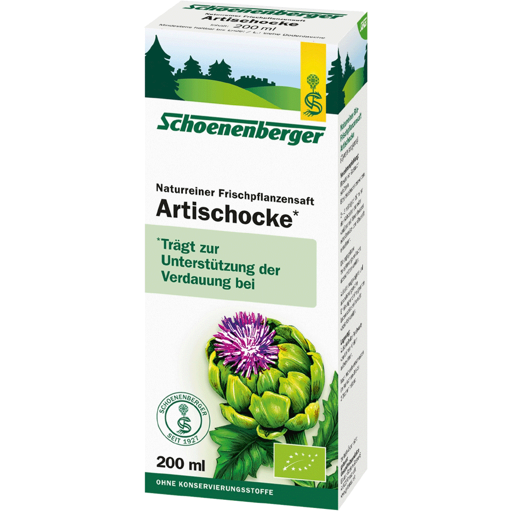 Bild: Schoenenberger Naturreiner Frischpflanzensaft Artischocke