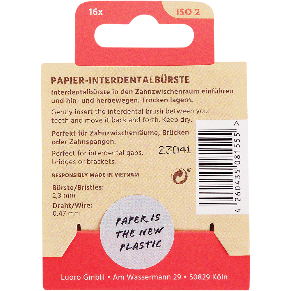 Bild: Paperdent Interdentalbürste ISO 2
