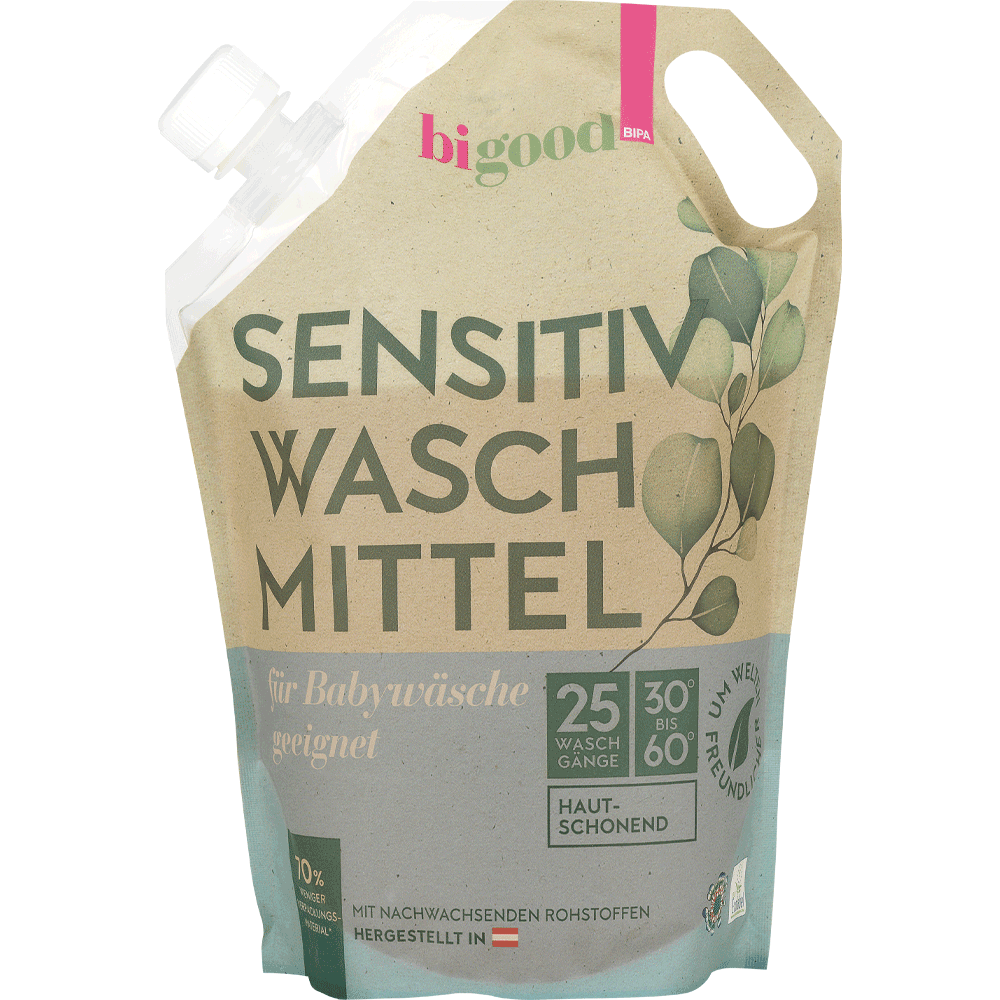 Bild: bi good Sensitivwaschmittel Beutel