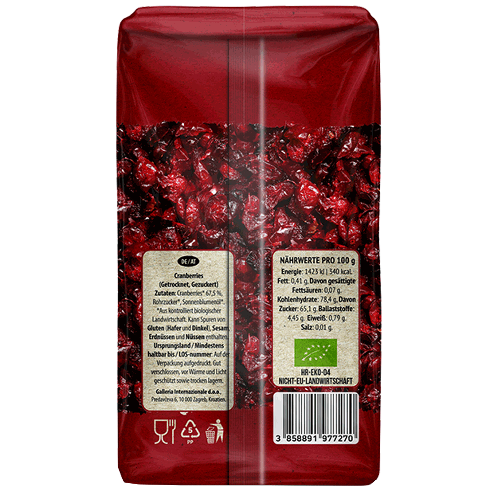 Bild: Nutrigold Getrocknete Cranberries