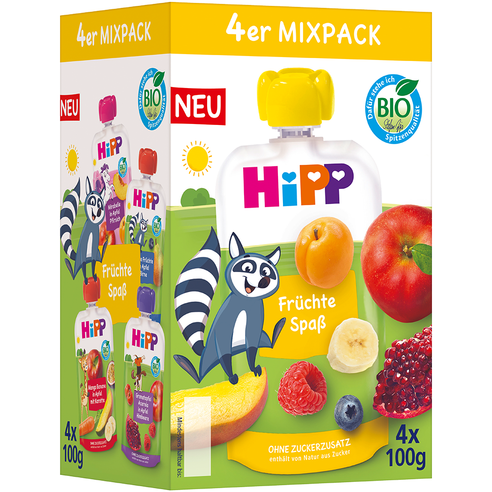 Bild: HiPP Quetschie Früchtespaß Mixpack 