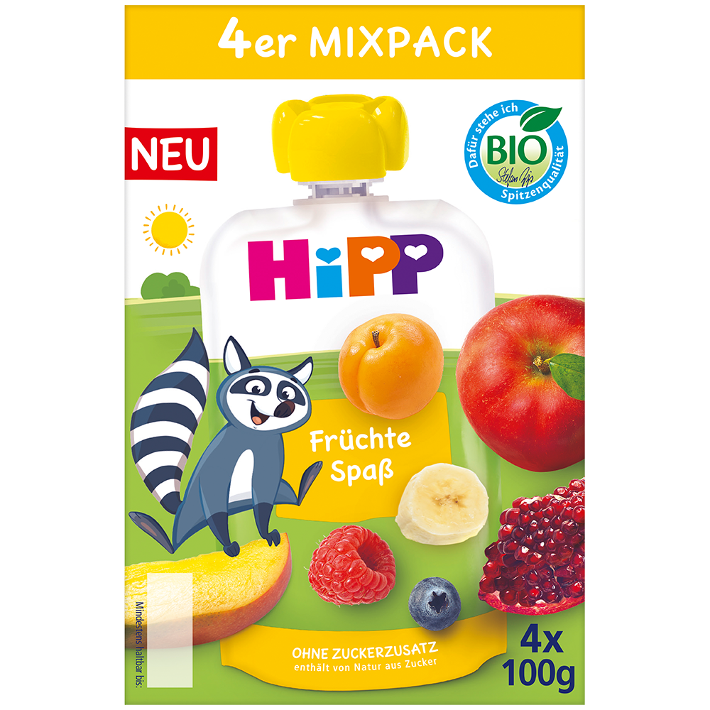 Bild: HiPP Quetschie Früchtespaß Mixpack 