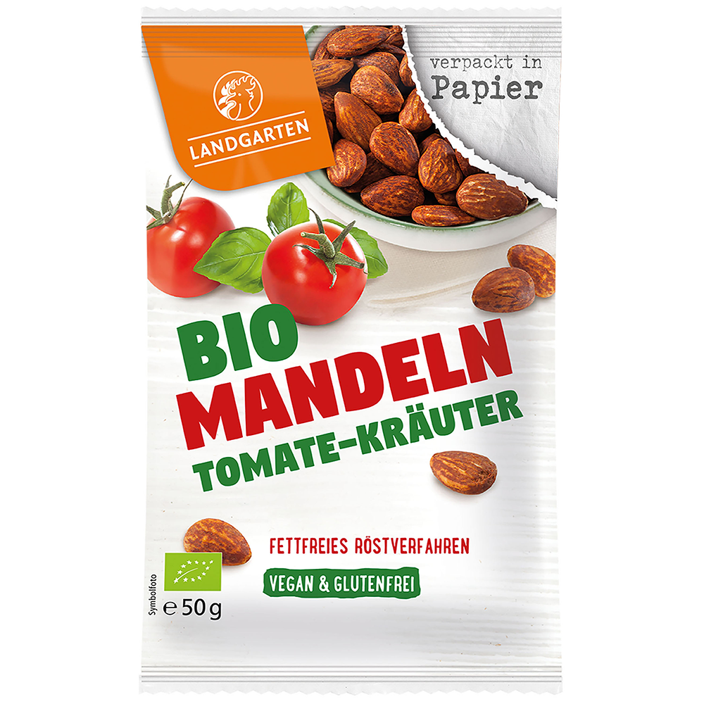 Bild: Landgarten Bio Mandeln Tomate-Kräuter