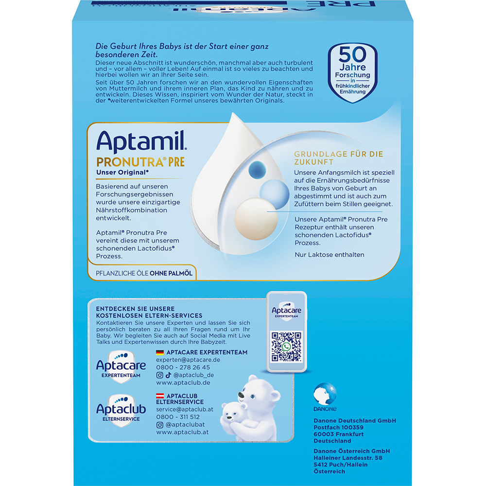 Bild: Aptamil Pre Pronutra, Anfangsmilch
