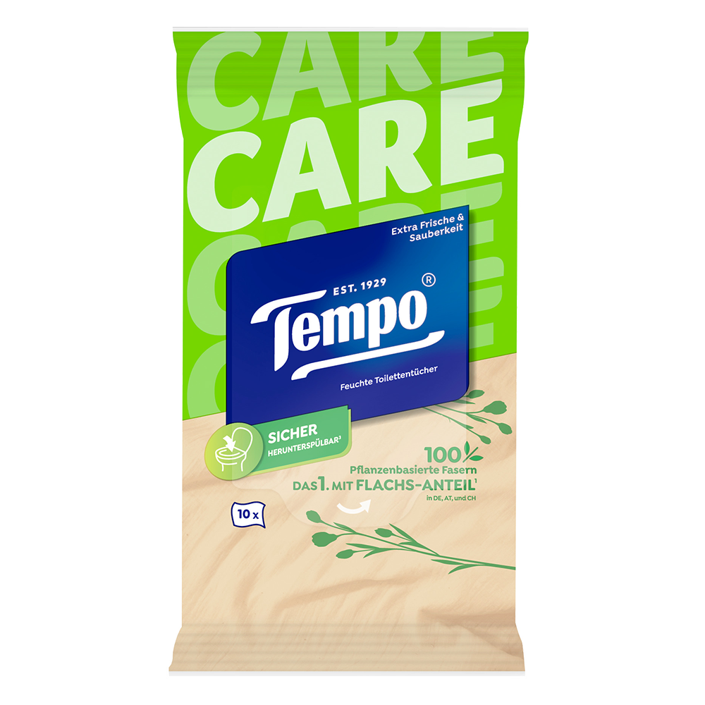 Bild: Tempo Feuchtes Toilettenpapier Travelpack sanft & pflegend