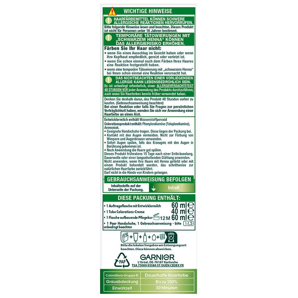 Bild: GARNIER Nutrisse Creme Coloration schokobraun