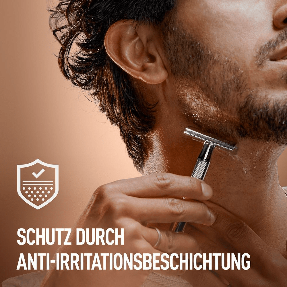 Bild: Gillette King C. Rasierhobel mit sicherer Doppel-Schneidekante Rasierer