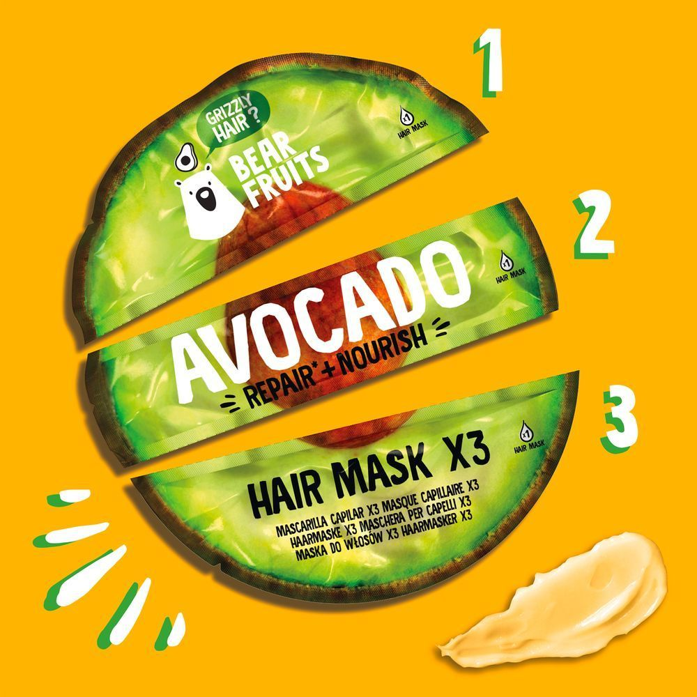Bild: Bear Fruits Avocado Reparatur Nährpflege Haarmaske