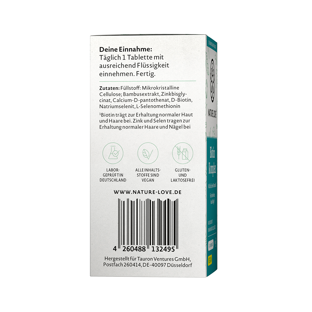 Bild: NATURE LOVE Biotin Komplex