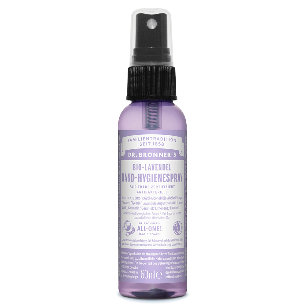 Bild: Dr. Bronner's Handhygienespray Lavendel