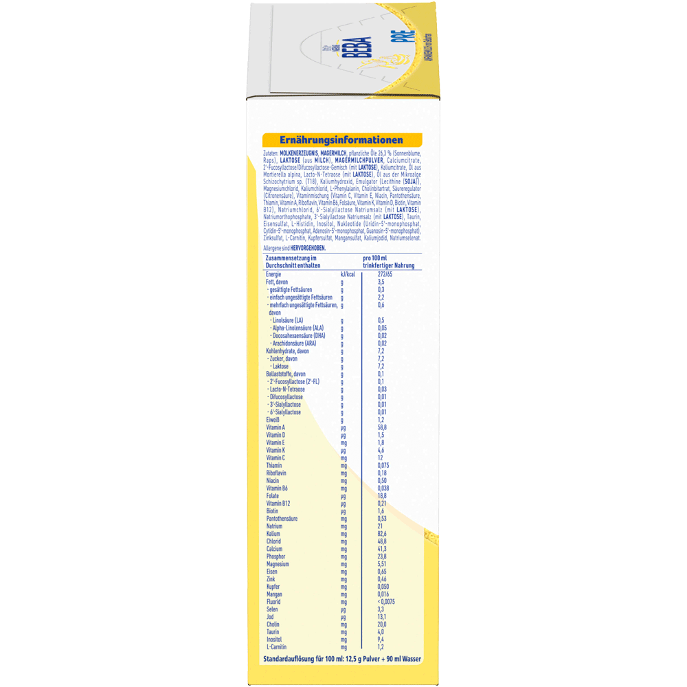 Bild: BEBA PRE Anfangsmilch