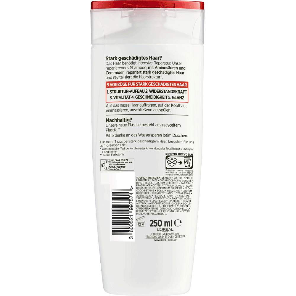 Bild: L'ORÉAL PARIS ELVITAL Shampoo Reparatur & Fülle