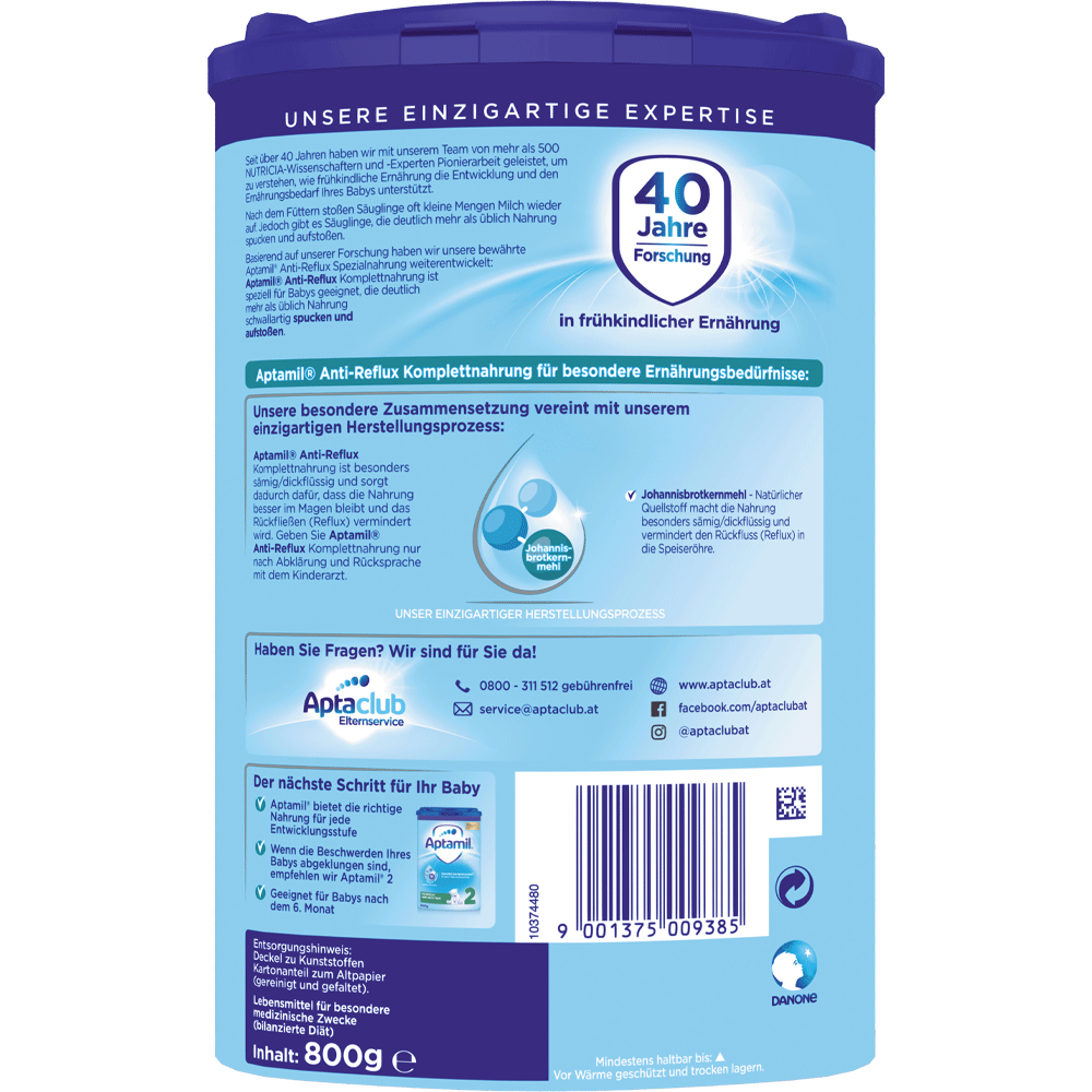 Bild: Aptamil Anti-Reflux