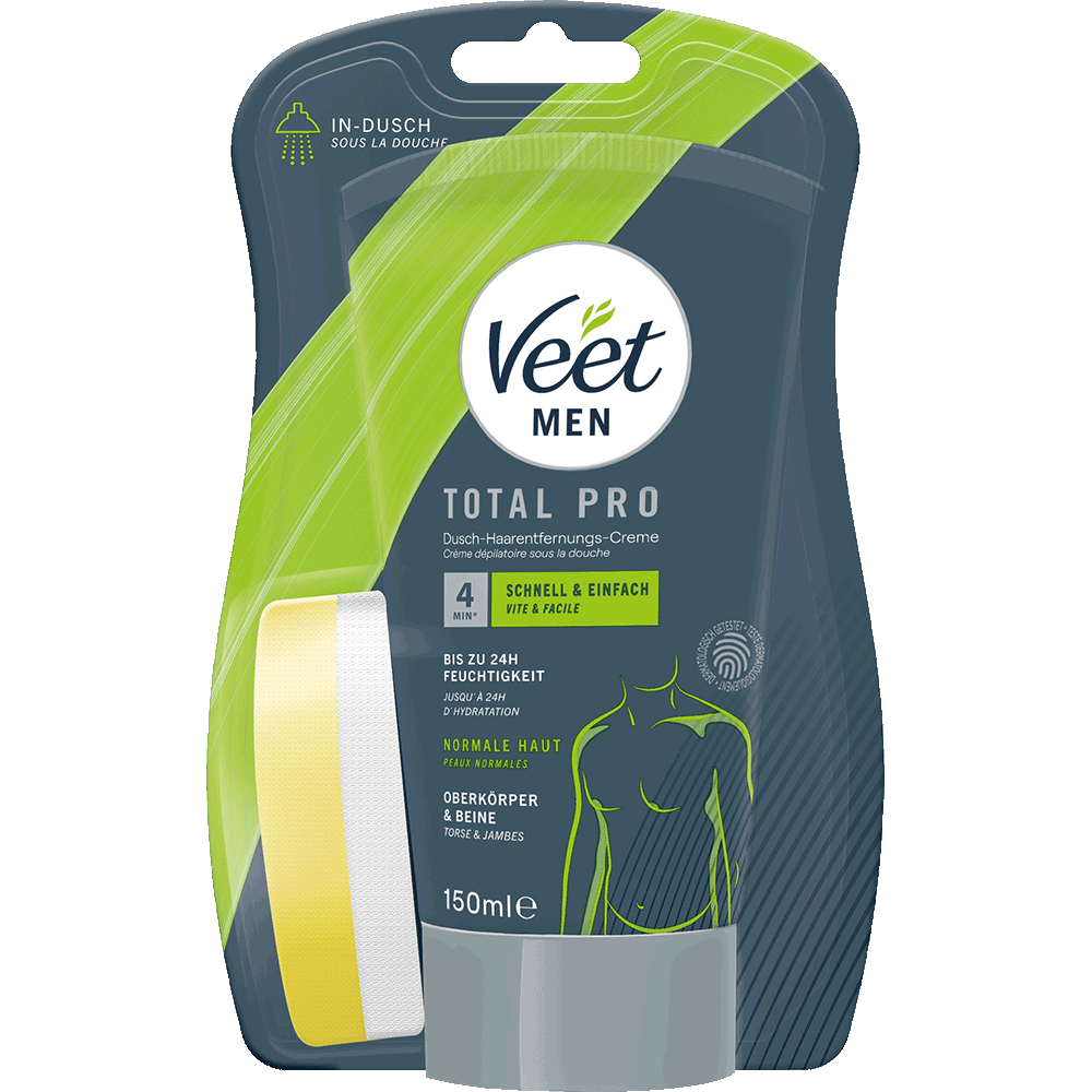 Bild: Veet Men Total Pro Dusch-Haarentfernungs-Creme