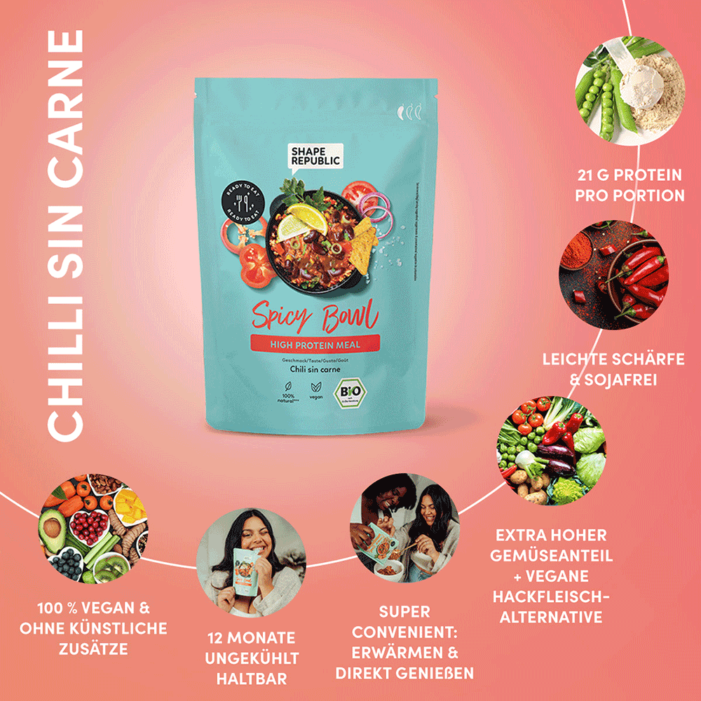 Bild: SHAPE REPUBLIC High Protein Meal Spicy Bowl
