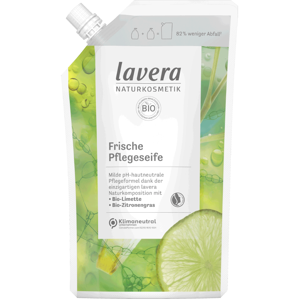 Bild: lavera Nachfüllung Seife Limette & Zitronengras